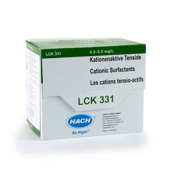 Kivetni test za kationske surfaktante; 0,2–2,0 mg/L