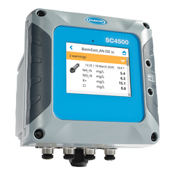 Kontrolna enota SC4500, sistem Prognosys, Modbus RS, 2 analogna senzorja prevodnosti za ultračiste vode, 100 - 240 V AC, brez napajalnega kabla