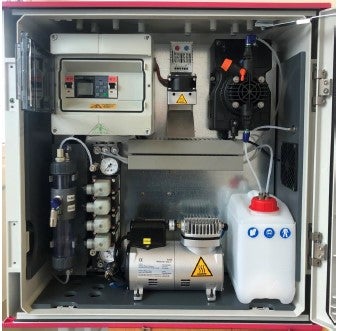 Filtrirni sistem TMS-C, uporaba na prostem, 230 V, 5 m ogrevane cevi za vzorec