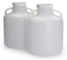 Set of (2) 10 L Polyethylene Bottles, with Caps