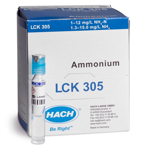 Kivetni test za amonij; 1,0-12,0 mg/L NH₄-N