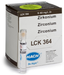 Kivetni test za cirkonij; 6–60 mg/L Zr