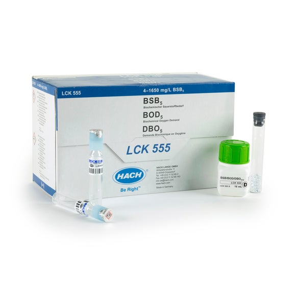 Kivetni test BOD5 ; 4–1650 mg/L O₂