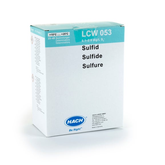 Kivetni test za sulfid; 0,1–2,0 mg/L S2-