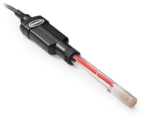 Laboratorijska steklena pH-elektroda Intellical PHC729 za merjenje na površinah, s tehnologijo RedRod in z možnostjo večkratnega polnjenja, kabel dolžine 1 m